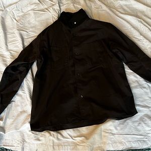 Rag n bone authentic shirt jacket - brown jacket with black collar - XL